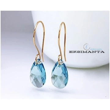 Bronzas Auskari ar Swarovski Kristāliem Eksimanta.