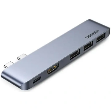 Ugreen daudzfunkcionālais HUB MacBook Pro/Air 2x U