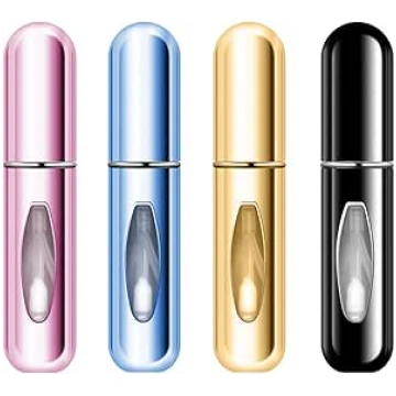 Leikedun Pack of 4 5 ml Perfume Atomiser, Refillab