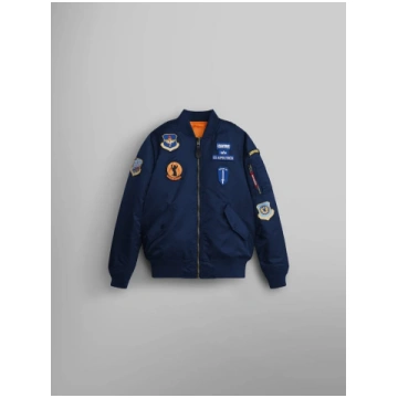MA-1 SQUADRON BOMBER JACKET YOUTH - REPLICA BLUE /