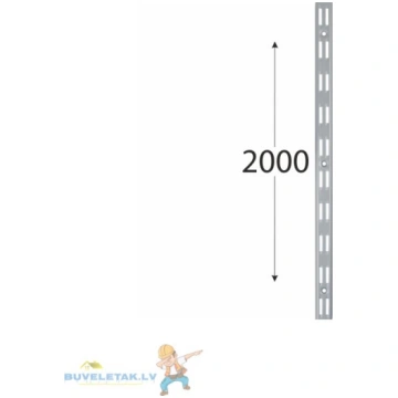 Stātne vertikāla WLD2000S 2000mm pelēka 26870