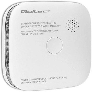 Qoltec 52579 Wireless smoke detector with battery 