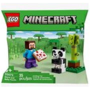 Lego 30672 - Minecraft Steve And Baby Panda