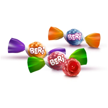 Karamele ar pildījumu 25% "Beri" 1 kg