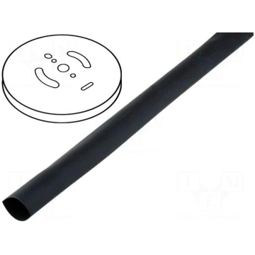 Heat shrink sleeve | glueless | 3: 1 | 1.5mm | bla