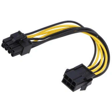 Akyga AK-CA-07 Cable: mains PCI-E 6pin male,PCI-E 