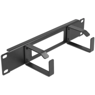 Delock 10″ Cable Management Routing Panel with ope