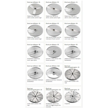 Vegetable cutter grating disc suitable for models 