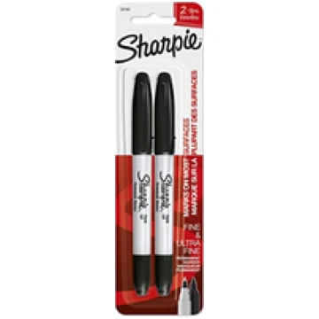 Sharpie Marker Ultra Fine Extra Fein schwarz 2er B