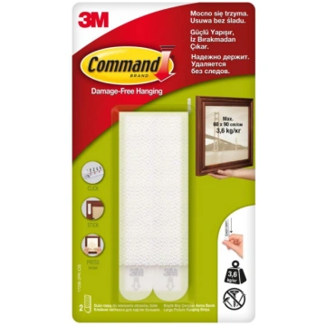 Fiksējoši klipši rāmjiem 3M Command (L)