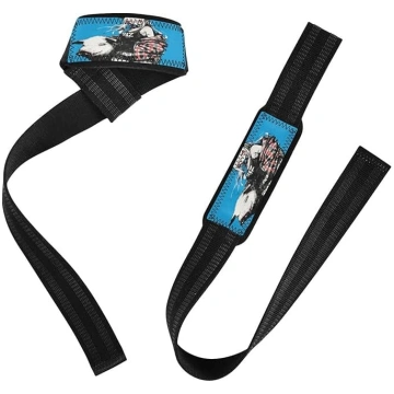Glory Blue Pig Anime Fitness Lifting Straps Power 