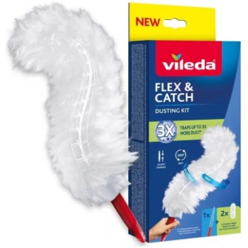 Vileda Short-handled duster + 2 Flex AND Catch ins