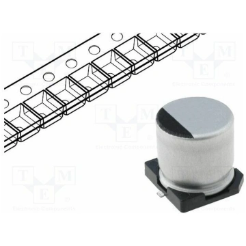 Capacitor: electrolytic; low ESR; SMD; 22uF; 35VDC