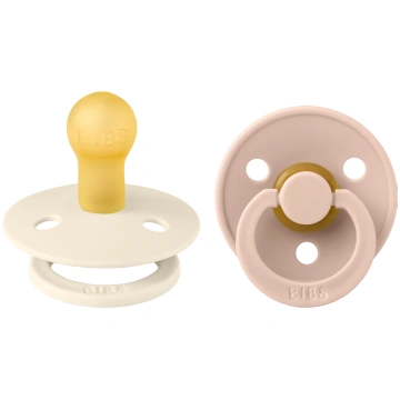 Knupīši - Colour Round Ivory & Blush, BIBS, 2 gab