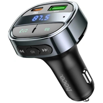 FM bangų moduliatorius Hoco E70 PD30W+QC3.0 juodas