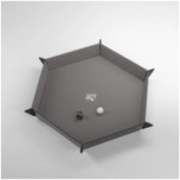Gamegenic - Magnetic Dice Tray Hexagonal Black/Gra