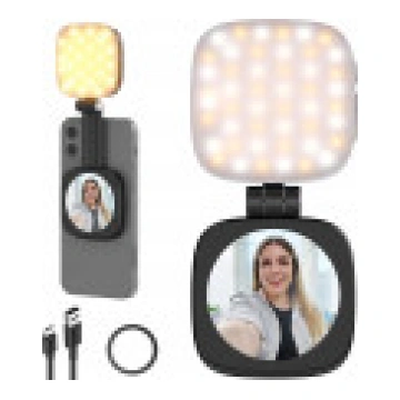 Jaunāka 48 led lampa pašbildes spogulis ar magnētu