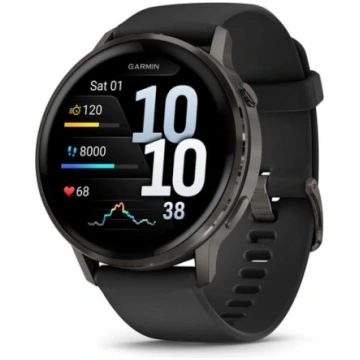Garmin Venu 4 41mm Smart Watch Slate Case Black Si