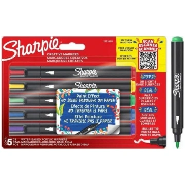 Teka Marķieri Mākslinieciskā Sharpie 5 Krāsu