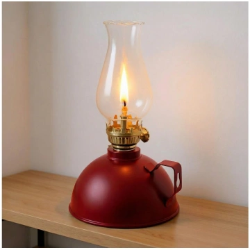 Brilagi - MERLIN petrolejas lampa, sarkana