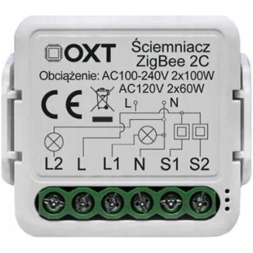Oxt Mini Controller 2 kanālu Zigbee Tuya Smart Lif
