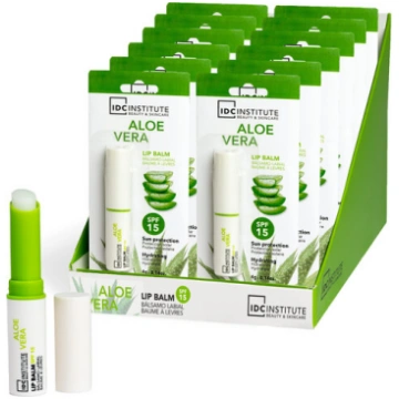 Lūpu balzams Idc Aloe Vera SPF 15 Caurspīdīgs Mitr