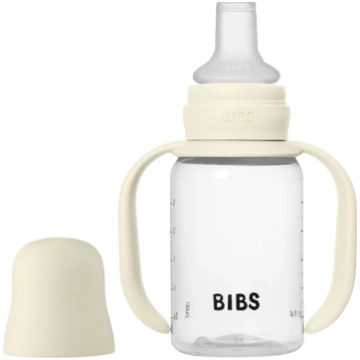 BIBS bērnu pudelīte ar silikona snīpi Ivory