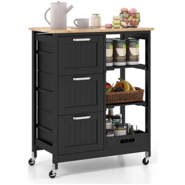 FANTASK Serving Trolley with Wheels, Kitchen Troll
