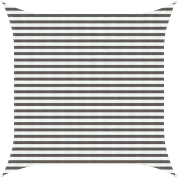 Saulessargs gaiši pelēks un balts 3 x 3 m hdpe