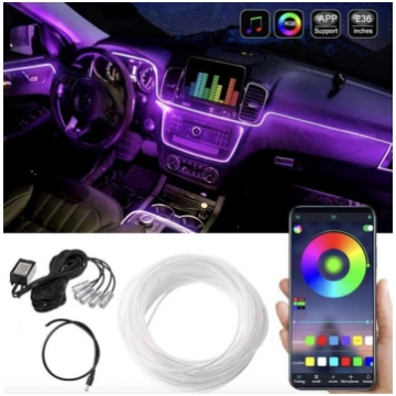 Salona LED lente automašīnai ar vadību caur telefo