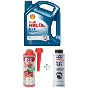 KIT Shell Helix HX7 Prof. AV 5W-30 barattolo 5 LT 