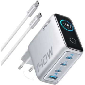Lādētājs Anker 140W, 4-Port, PD 3.1 with USB-C Cab