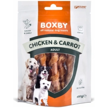 BOXBY CHICKEN&CARROT STICKS 100G - NŪJIŅAS PIEAUGU