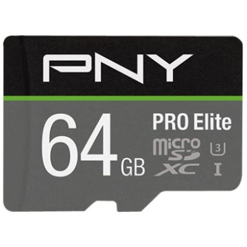 PNY PRO Elite - flash memory card - 64 GB - microS