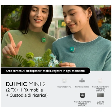 DJI Mic Mini 2 (2 TX + 1 RX Mobile + Charging Case