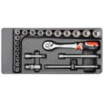 Uzgriežņu atslēgas komplekts 3/8 "instrumentu skap