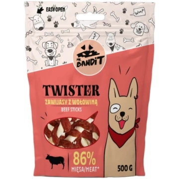 MR.BANDIT TWISTER BEEF STICKS/VĪTAS LIELLOPA NŪJIŅ