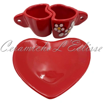 Tet a Tet con Tazze a Cuore