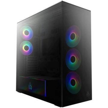 ARCTIC Xtender, tower case black (matt), tempered 