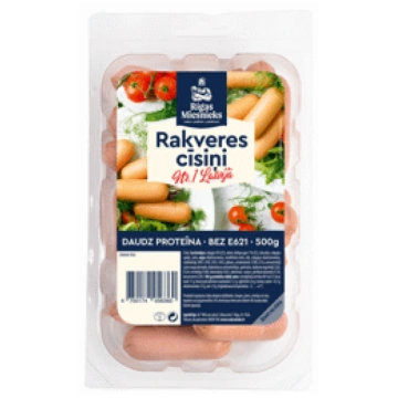 Cīsiņi Rakveres RĪGAS MIESNIEKS 500g - 1