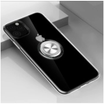 Finger Ring Kickstand Clear TPU Back Case priekš A