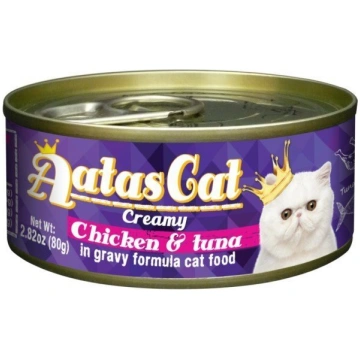 Konservi Kaķiem Aatas Creamy Chicken&Tuna, 80 G
