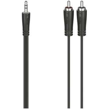 Kabel Hama Jack 3.5mm - RCA (Cinch) x2 3m czarny (
