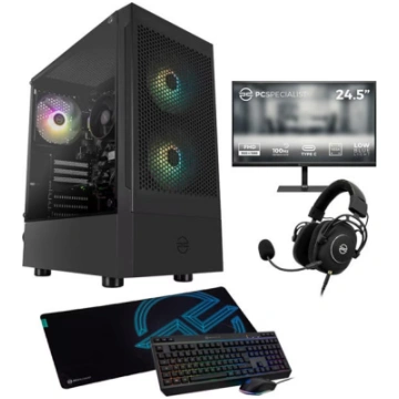 PC Specialist Wraith 140 Gaming PC Bundle - AMD Ry