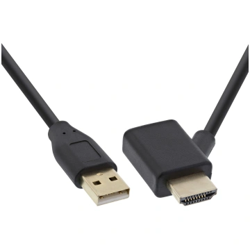 InLine HDMI adapteris M / F ar USB-A strāvas injek
