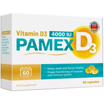 PAMEX Vitamin D3 4000SV kapsulas N60
