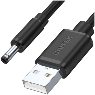 Unitek-kabel zasilajacy USB - wtyk DC 3.5/1.35 mm 