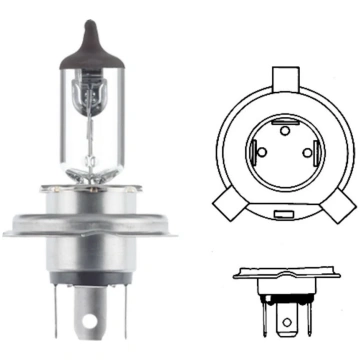 HELLA 8GJ 002 525-203 Spuldze - H4 - Augsta jauda 
