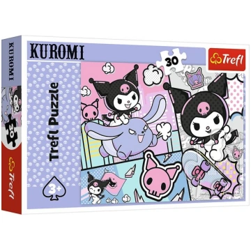 Puzle Trefl Zabawy z Kuromi Hello Kitty 30 gabaliņ