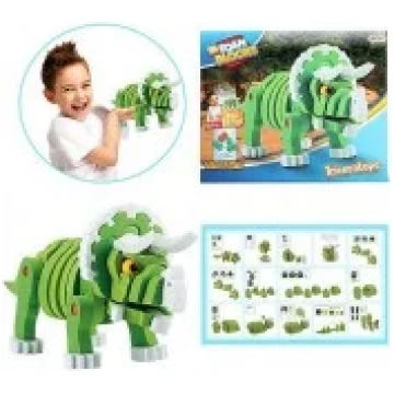 Konstruktors 3D Foam Blocks Dinosaur Triceratops M